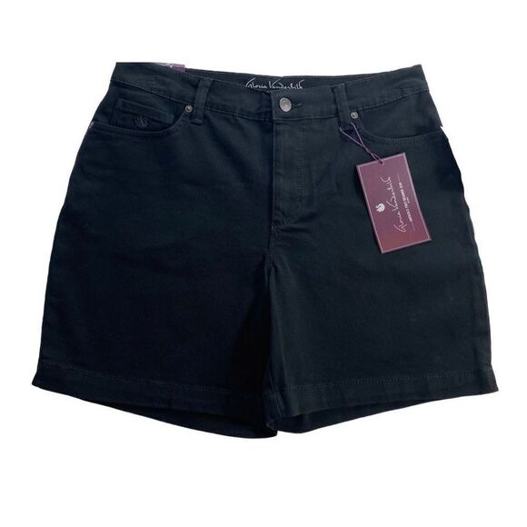 GLORIA VANDERBILT SIZE 6P AMANDA BLACK SHORTS - Picture 1 of 9